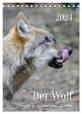 Der Wolf - Isegrim in den heimischen Wäldern - Kalender 2024 (Tischkalender 2024 DIN A5 hoch), CALVENDO Monatskalender - Angela Rohde