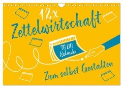 12 x Zettelwirtschaft - Bastelkalender (Wandkalender 2026 DIN A4 quer), CALVENDO Monatskalender - ROTH-Design ROTH-Design