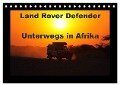 Land Rover Defender - Unterwegs in Afrika (Tischkalender 2024 DIN A5 quer), CALVENDO Monatskalender - Stefan Sander