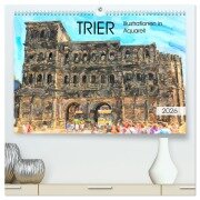 Trier - Illustrationen in Aquarell (hochwertiger Premium Wandkalender 2026 DIN A2 quer), Kunstdruck in Hochglanz - Anja Frost