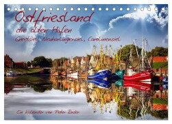 Cover-Bild zum Titel 'Ostfriesland, die alten Häfen - Greetsiel, Neuharlingersiel, Carolinensiel (Tischkalender 2026 DIN A5 quer), CALVENDO Monatskalender' von 'Peter Roder'
