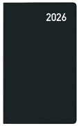 Taschenkalender Saturn Leporello Karton schwarz 2026 - 
