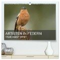 Artisten in Federn - Vögel unserer Gärten (hochwertiger Premium Wandkalender 2024 DIN A2 quer), Kunstdruck in Hochglanz - Alexander Krebs