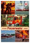 Cover-Bild zum Titel 'Feuerwehr - im Einsatz weltweit (Tischkalender 2026 DIN A5 hoch), CALVENDO Monatskalender' von 'Peter Roder'
