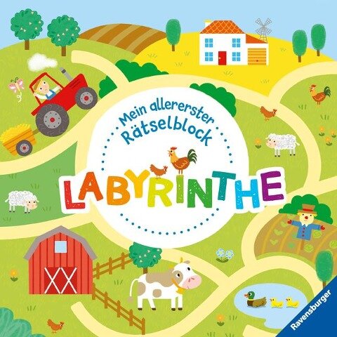 Ravensburger Mein allererster Rätselblock - Labyrinthe - Rätselblock für Kinder ab 3 Jahren - Susannah Bailey