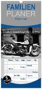 Familienplaner 2024 - Harley Davidson WLA 750 in Schwarzweiss mit 5 Spalten (Wandkalender, 21 x 45 cm) CALVENDO - Ingo Laue