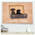 Labrador - Welpen (hochwertiger Premium Wandkalender 2024 DIN A2 quer), Kunstdruck in Hochglanz - Heiko Eschrich -Heschfoto