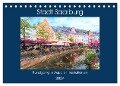 Stadt Saarburg - Rundgang in Aquarell Illustrationen (Tischkalender 2024 DIN A5 quer), CALVENDO Monatskalender - Anja Frost
