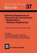 Cover-Bild zum Titel 'Software Engineering im Unterricht der Hochschulen SEUH '92 und Studienführer Software Engineering' von ''
