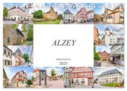 Alzey Impressionen (Tischkalender 2025 DIN A5 quer), CALVENDO Monatskalender - Dirk Meutzner
