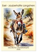 Esel - zauberhafte Langohren (Wandkalender 2026 DIN A3 hoch), CALVENDO Monatskalender - Claudia Kleemann