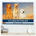 Golden Retriever - Ein Freund auf vier Pfoten (hochwertiger Premium Wandkalender 2024 DIN A2 quer), Kunstdruck in Hochglanz - Sigrid Starick