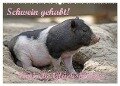 Schwein gehabt! (Wandkalender 2024 DIN A2 quer), CALVENDO Monatskalender - Antje Lindert-Rottke