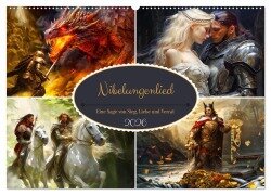 Nibelungenlied - Eine Sage von Sieg, Liebe und Verrat (Wandkalender 2026 DIN A2 quer), CALVENDO Monatskalender - Anja Frost