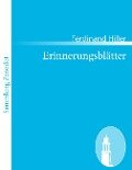Erinnerungsblätter - Ferdinand Hiller