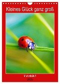 Kleines Glück ganz groß: Marienkäfer! (Wandkalender 2025 DIN A4 hoch), CALVENDO Monatskalender - Carola Vahldiek