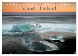 Island - Iceland (Tischkalender 2025 DIN A5 quer), CALVENDO Monatskalender - Rainer Grosskopf