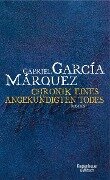 Cover-Bild zum Titel 'Chronik eines angekündigten Todes' von 'Gabriel García Márquez'