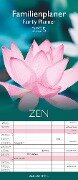 Familienplaner Zen 2025 - Familien-Timer 19,5x45 cm - 5 Spalten - Wand-Planer - viel Platz für Eintragungen - Familienkalender - Alpha Edition - 