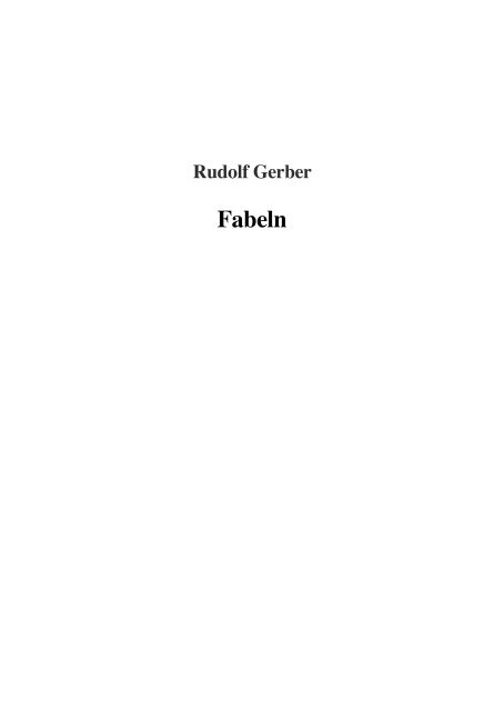 Fabeln - 