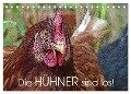 Die Hühner sind los! (Tischkalender 2024 DIN A5 quer), CALVENDO Monatskalender - Lucy M. Laube