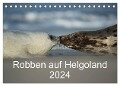 Robben auf Helgoland 2024 (Tischkalender 2024 DIN A5 quer), CALVENDO Monatskalender - Stefan Leimer