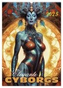 Elegante Cyborgs (Wandkalender 2025 DIN A2 hoch), CALVENDO Monatskalender - Werner Braun