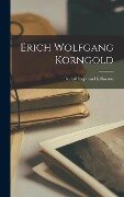 Erich Wolfgang Korngold - Rudolf Stephan Hoffmann