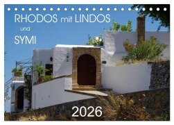 Cover-Bild zum Titel 'Rhodos mit Lindos und Symi (Tischkalender 2026 DIN A5 quer), CALVENDO Monatskalender' von 'Thilo Seidel'