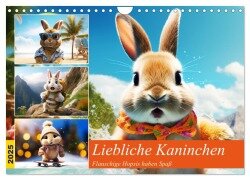 Liebliche Kaninchen. Flauschige Hopsis haben Spaß (Wandkalender 2025 DIN A4 quer), CALVENDO Monatskalender - Rose Hurley