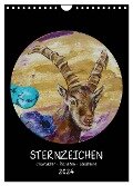 Sternzeichen - Charakter - Planeten - Edelsteine (Wandkalender 2024 DIN A4 hoch), CALVENDO Monatskalender - Uschi Felix