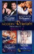 Cover-Bild zum Titel 'Modern Romance February Books 1-4' von 'Maisey Yates, Cathy Williams, Lynne Graham, Caitlin Crews'