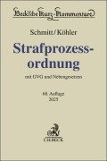 Cover-Bild zum Titel 'Strafprozessordnung. StPO' von 'Bertram Schmitt, Marcus Köhler'