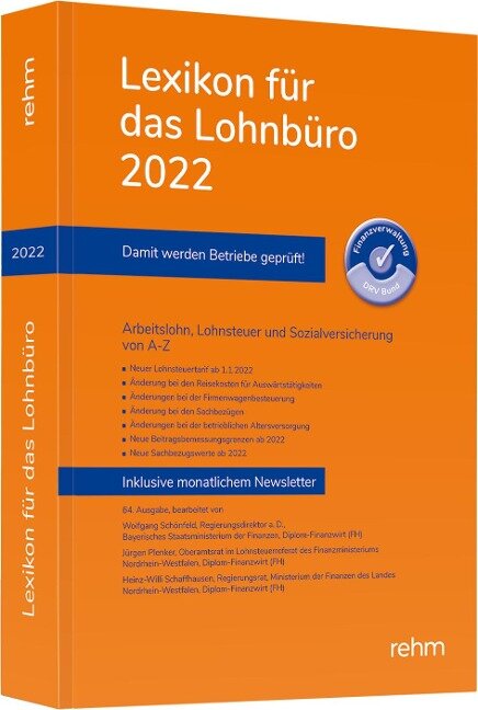 Lexikon für das Lohnbüro 2022 - Wolfgang Schönfeld, Jürgen Plenker, Heinz-Willi Schaffhausen