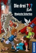 Cover-Bild zum Titel 'Die drei ??? Kids, Magische Schurken (drei Fragezeichen Kids)' von 'Boris Pfeiffer, Ulf Blanck'