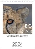 BIG CATS - Namibias Raubkatzen (Wandkalender 2024 DIN A3 hoch), CALVENDO Monatskalender - Irma van der Wiel