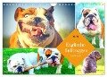 Dicke Freunde. Englische Bulldoggen (Wandkalender 2024 DIN A4 quer), CALVENDO Monatskalender - Rose Hurley