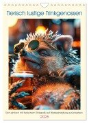 Tierisch lustige Trinkgenossen (Wandkalender 2025 DIN A4 hoch), CALVENDO Monatskalender - Peter Rübsamen