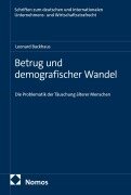 Cover-Bild zum Titel 'Betrug und demografischer Wandel' von 'Leonard Backhaus'