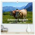 Schweizer Bergwelt Landschaften und Tiere (hochwertiger Premium Wandkalender 2024 DIN A2 quer), Kunstdruck in Hochglanz - Stefanie Und Philipp Kellmann