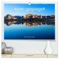 Alpen gespiegelt (hochwertiger Premium Wandkalender 2024 DIN A2 quer), Kunstdruck in Hochglanz - Martin Zwick