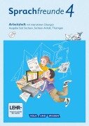 Cover-Bild zum Titel 'Sprachfreunde 4. Schuljahr - Ausgabe Süd (Sachsen, Sachsen-Anhalt, Thüringen) - Arbeitsheft mit interaktiven Übungen auf scook.de' von 'Katrin Junghänel, Susanne Kelch, Andrea Knöfler'