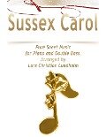 Sussex Carol Pure Sheet Music for Piano and Double Bass, Arranged by Lars Christian Lundholm - Lars Christian Lundholm
