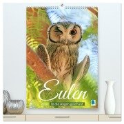 Eulen: In die Augen geschaut (hochwertiger Premium Wandkalender 2026 DIN A2 hoch), Kunstdruck in Hochglanz - Calvendo Calvendo