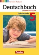 Cover-Bild zum Titel 'Deutschbuch 5. Schuljahr. Arbeitsheft mit Lösungen Nordrhein-Westfalen' von 'Friedrich Dick, Agnes Fulde, Marianna Lichtenstein, Toka-Lena Rusnok'