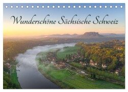 Wunderschöne Sächsische Schweiz (Tischkalender 2025 DIN A5 quer), CALVENDO Monatskalender - Michael Valjak