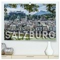 Charmantes Stadtherz SALZBURG (hochwertiger Premium Wandkalender 2024 DIN A2 quer), Kunstdruck in Hochglanz - Melanie Viola