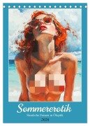 Sommererotik. Sinnliche Frauen in Öloptik (Tischkalender 2026 DIN A5 hoch), CALVENDO Monatskalender - Rose Hurley