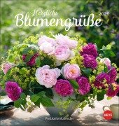 Herzliche Blumengrüße Postkartenkalender 2026 - 