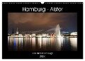 Hamburg - Alster (Wandkalender 2024 DIN A3 quer), CALVENDO Monatskalender - Borg Enders